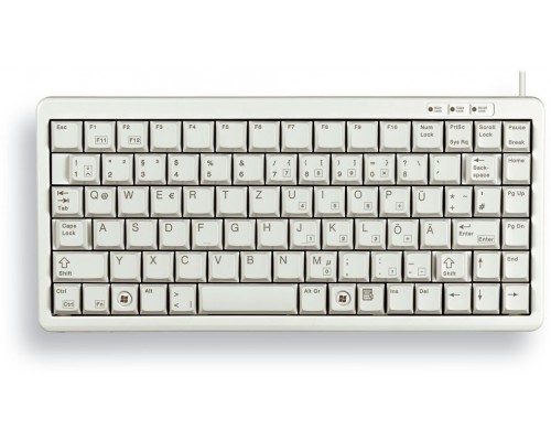 CHERRY G84-4100 klawiatura Uniwersalne USB + PS/2 QWERTY British English Szary