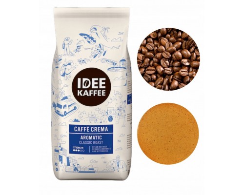 Idee Kaffee Cafe Crema kawa ziarnista średnio palona 1kg