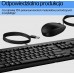 HP 225 G2 USB Wired Mouse Keyboard Combo, Copilot Key - Black - ESTONIAN