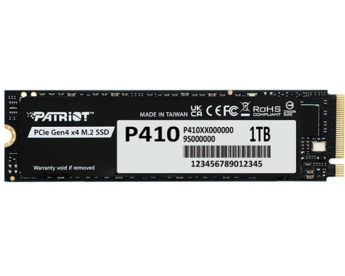 SSD Patriot P410 1TB M.2 2280 PCI-E x4 Gen4 NVMe (P410P1TBM28H)