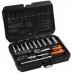 Zestaw kluczy nasadowych 1/4", 23 szt., satynowy 10-231