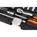 Zestaw kluczy nasadowych 1/4", 23 szt., satynowy 10-231