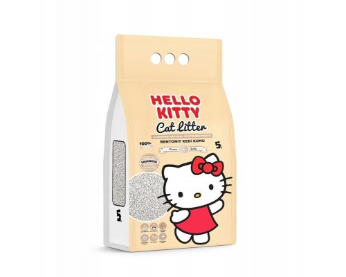 Hello Kitty, �wirek bentonite cat, naturalny 5L