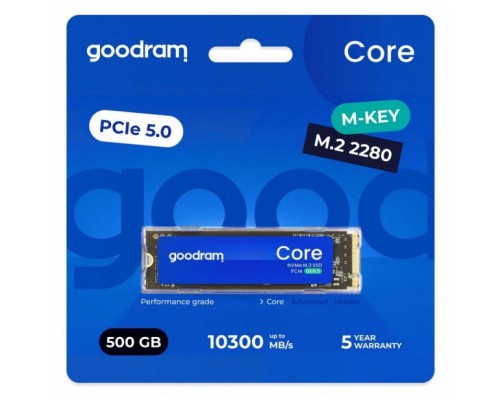 SSD GoodRam Core 500GB M.2 2280 PCI-E x4 Gen5 NVMe (SSDR-GRC01-500-80)