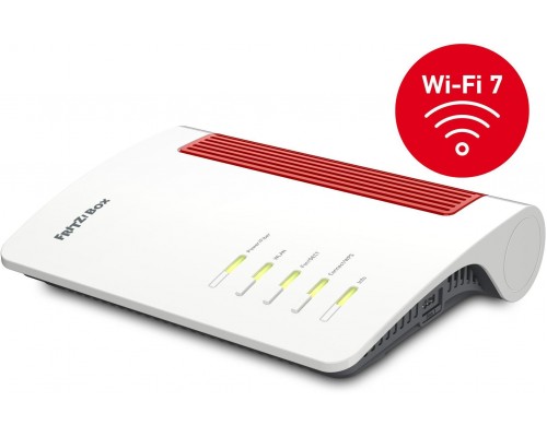 FRITZ! Box 5690 router bezprzewodowy 2.5 Gigabit Ethernet Dual-band (2.4 GHz/5 GHz) Czerwony, Biały