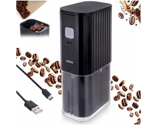 Młynek do Kawy Elektryczny 16 cm USB C Regulacja Ceramiczny ORION