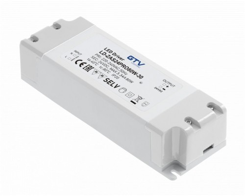 LED PRO 24V, 80W, input 220-240VAC, IP20, wym. 181x63x40mm