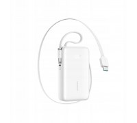 Joyroom JR-PR2 35W 10000mAh z chowanym kablem USB-C i wbudowanym kablem Lightning - biały