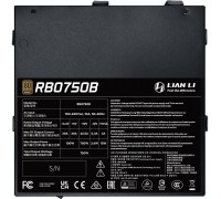 Lian Li RB Series 80 PLUS Bronze Zasilacz, częściowo modularny, PCIe 5.1, ATX 3.1 - 750 Watt, czarny
