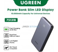 10000mAh UGREEN PB507 20W PD USB + USB-C (Grey)