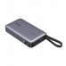 20000mAh Ugreen PB550, 67W, USB + USB-C, wbudowany kabel (Grey)