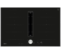 Neff Neff V68TTX4L0, płyta  z okapem, 80 cm, czarna, ramka stalowa