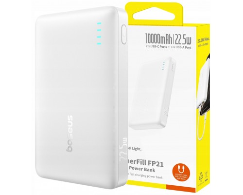 Baseus Baseus EnerFill FP21 10000mAh 22.5W USB-A - USB-C - White