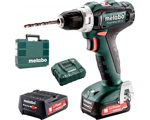 Metabo PowerMaxx BS 12 12 V 2 x akumulator 2 Ah