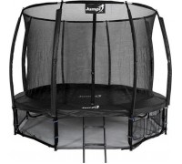 Garden Trampoline Jumpi Maxy Comfort Plus With inner mesh 12.5 FT 374 cm Black