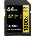 SD  Lexar Professional 1800x SDXC 64 GB Class 10 UHS-II/U3 V60 (LSD1800064G-BNNNG)