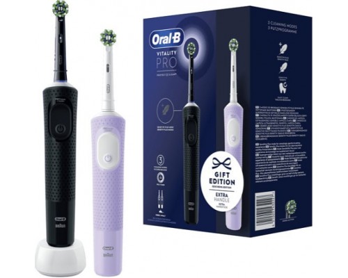 Brush Oral-B Vitality Pro D103 Duo 2 pcs. Black/Purple