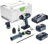Festool Akumulatorowa Cordless Drill udarowa QUADRIVE TPC 18/4 5,2/4,0 I-Set FESTOOL