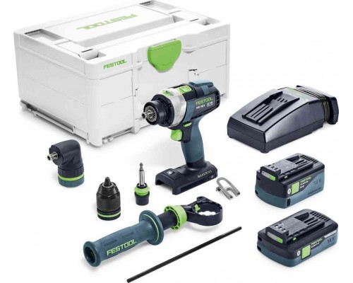 Festool Akumulatorowa Cordless Drill udarowa QUADRIVE TPC 18/4 5,2/4,0 I-Set FESTOOL