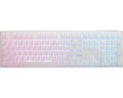 Ducky One 3 Classic Pure White Gaming  RGB LED - MX-Blue
