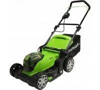   Greenworks 2x24V   41cm G24X2LM41K2x  Charger Dual + 2 aku 2Ah