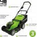   Greenworks 2x24V   41cm G24X2LM41K2x  Charger Dual + 2 aku 2Ah