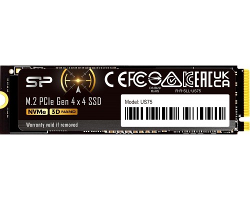 SSD Silicon Power US75 1TB M.2 2280 PCI-E x4 Gen4 NVMe (SP01KGBP44US7505)