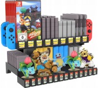 JYS Organiwith er / Stojak na Gry GAME BOY / SNES / N64 / NES / FC / SFC / HVC-MR / NDS3 / 3DS i Konsolę for Nintenfor Switch / Switch OLED / NS198