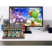 JYS Organiwith er / Stojak na Gry GAME BOY / SNES / N64 / NES / FC / SFC / HVC-MR / NDS3 / 3DS i Konsolę for Nintenfor Switch / Switch OLED / NS198