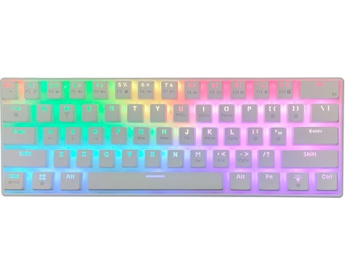 KBcustom KB61 - KBcustom - Hot Swap - Pudding Keycaps - Red Switch