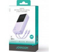 Joyroom Joyroom JR-PBC06 With built-in cable USB-C / Lightning 30W 10000mAh - Purple