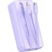 Joyroom Joyroom JR-PBC06 With built-in cable USB-C / Lightning 30W 10000mAh - Purple