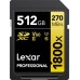 SD  Lexar Professional 1800x SDXC 512 GB Class 10 UHS-II/U3 V60 (LSD1800512G-BNNNG)