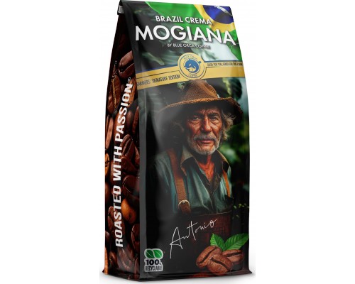 Blue Orca Coffee BRAZYLIA MOGIANA CREMA 1kg Farmers Limited Edition BLUE ORCA