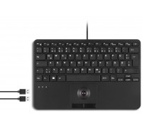 Perixx Perixx PERIBOARD-526 H EN, wired mini USB keyboard, trackball, USB hub