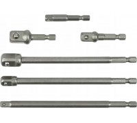 Geko Kpl. adapterów do nasadek HEX 1/4" 3/8" 1/2" 6el. (50)