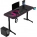 Gaming galds Ultradesk ULTRADESK Gaming galds dla gracza FRAG - PINK V3, 140x60 cm, 76 cm, z podkładką pod mysz, uchwyt na słuchawki i napój