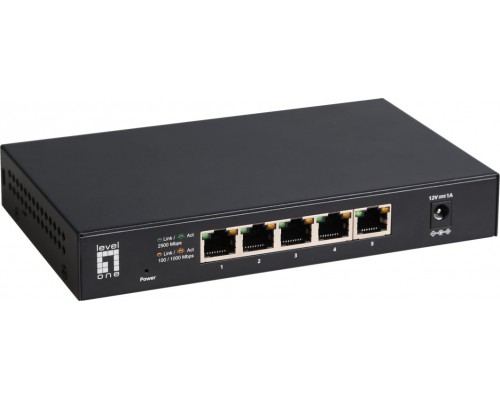Switch LevelOne LevelOne Switch  5x GE GEU-0525       2.5GbE 100/1000Mbps sw