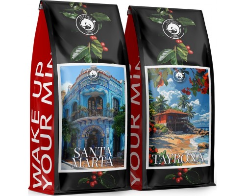 Blue Orca Coffee 2x1kg - SANTA MARTA + TAYRONA - 100% Arabica