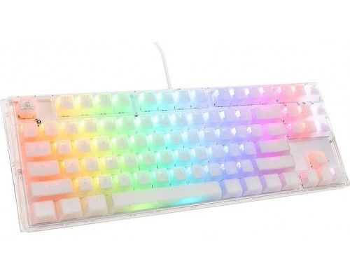 Ducky Ducky One 3 Aura White TKL Gaming Keyboard, RGB LED - MX-Speed-Silver (US)