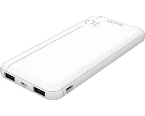 Philips Philips Power Bank 10000mAh 2X USB-A   White DLP1810NW/62