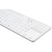 Gett GETT GCQ Cleantype Prime Panel+ Silikonowa klawiatura do zabudowy z podświetleniem, touchpadem i blokiem NUM IP65 USB Kolor: biały Układ: DE