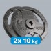 Rebel RBA-2135 Load cast iron – zestaw 2 x 10 kg z uchwytami