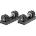 UnderFit Dumbbells adjustable 2 x 5 kg Half Human