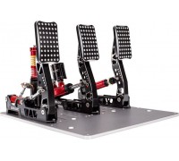 Simagic Simagic P2000 Hydraulic 3-Pedal Set, 200KG Loadcell - Crimson Edition one siwith e
