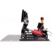 Simagic Simagic P2000 Hydraulic 3-Pedal Set, 200KG Loadcell - Crimson Edition one siwith e