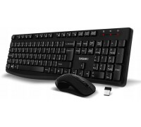 Evolveo EVOLVEO Zestaw klawiatury i myszy K1050 Bezprzewodowe 2.4GHz CZ+SK czarny
