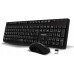 Evolveo EVOLVEO Zestaw klawiatury i myszy K1050 Bezprzewodowe 2.4GHz CZ+SK czarny