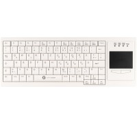 Gett GETT Cleantype Xtra Touch WL bezprzewodowa klawiatura mit Touchpad kolor biały układ DE
