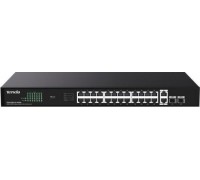 Switch  Tenda TEG1128P-24-410W 26x1GbE 2xSFP PoE